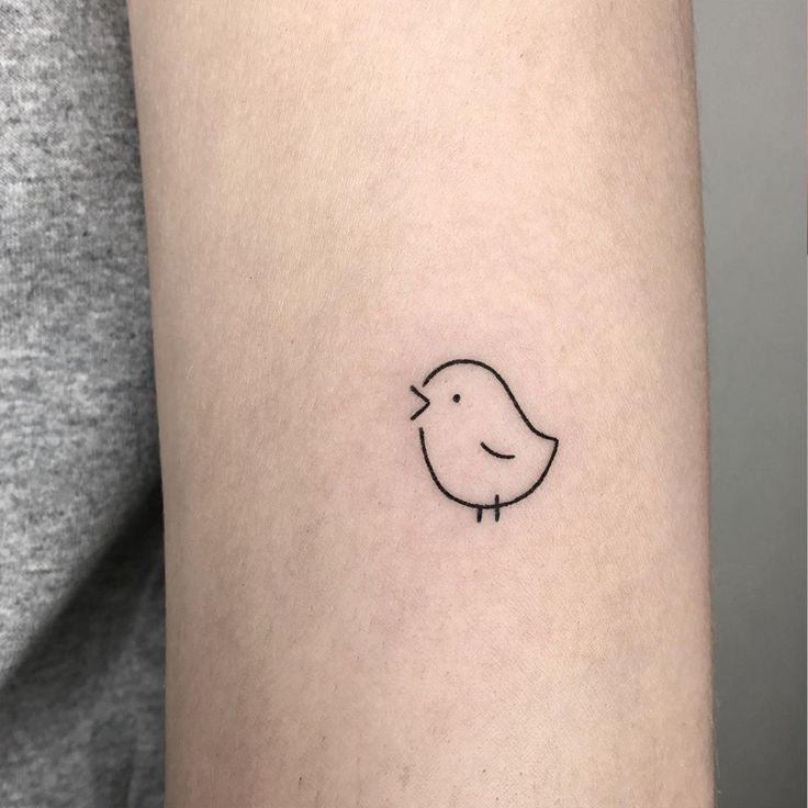  Cute Duck Tattoo