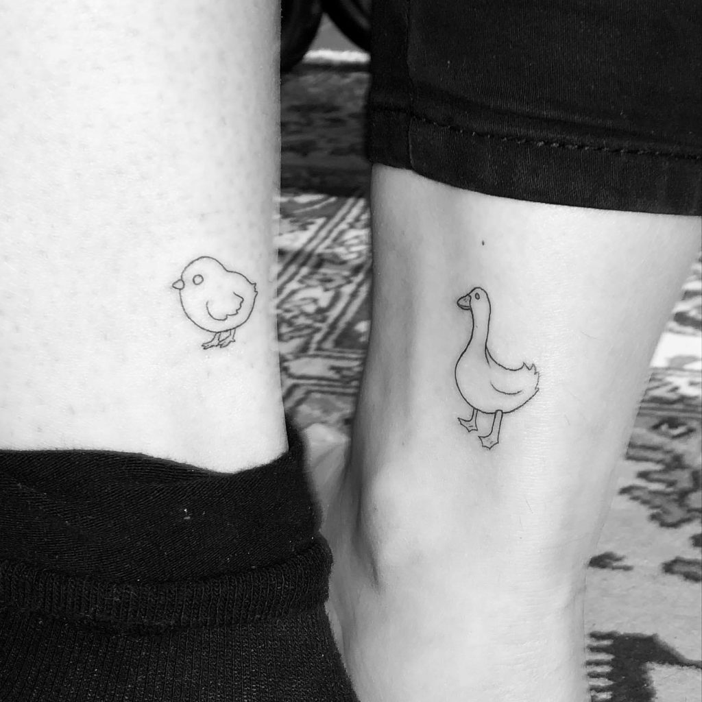  Cute Duck Tattoo