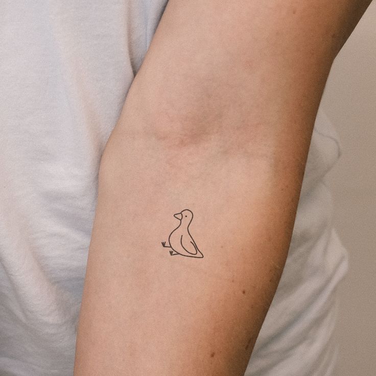 Simple Duck Tattoo