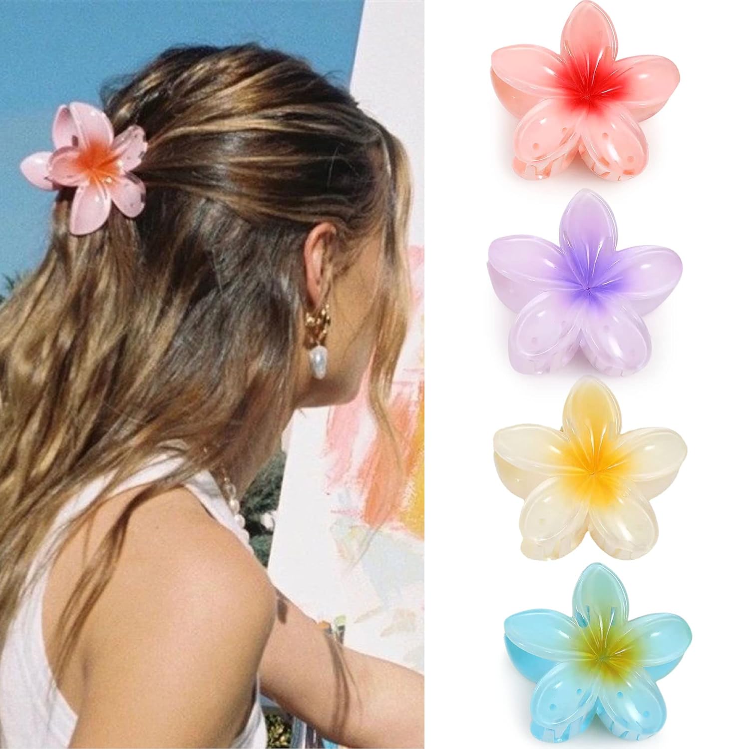 Flower Clips for Hair