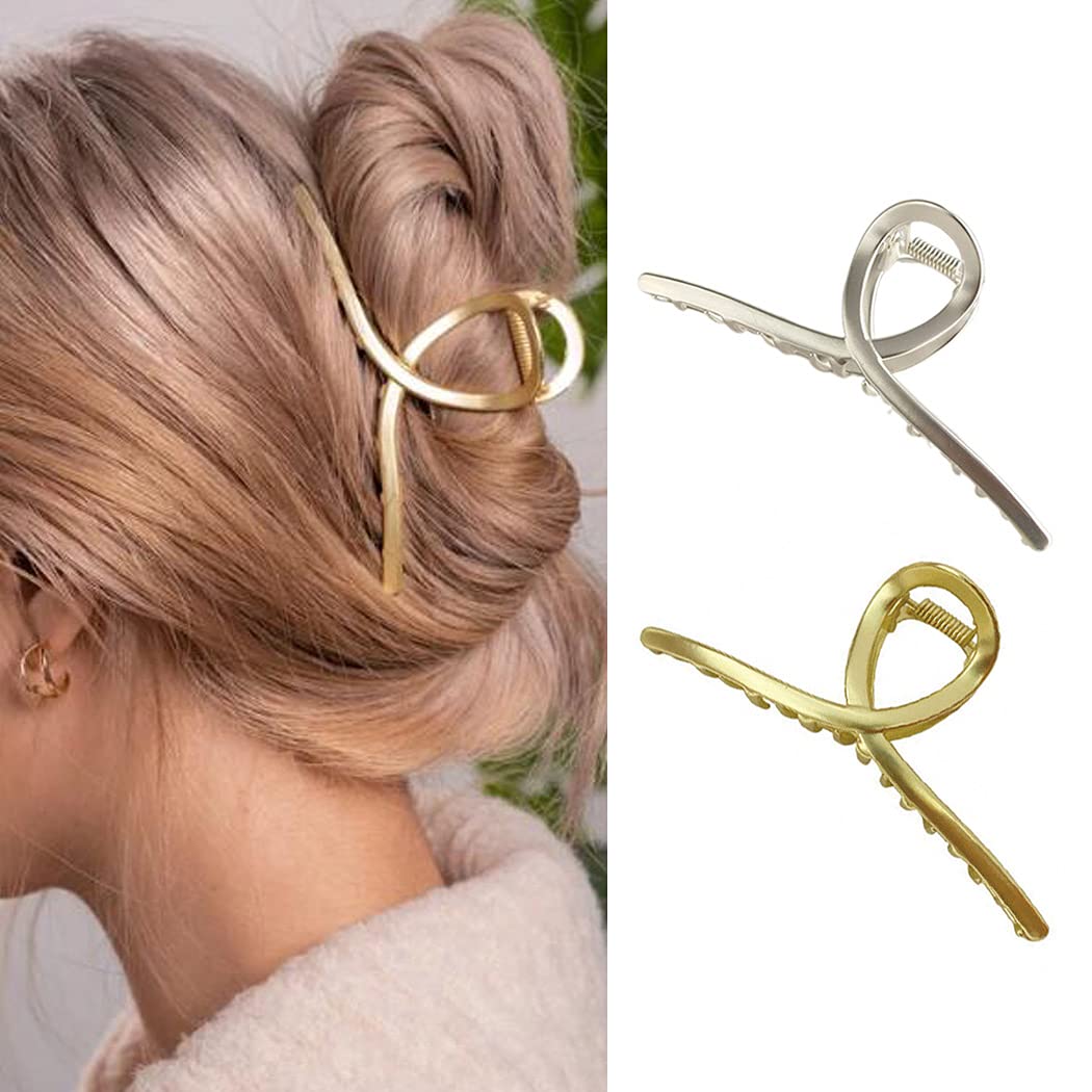 gold hair clips