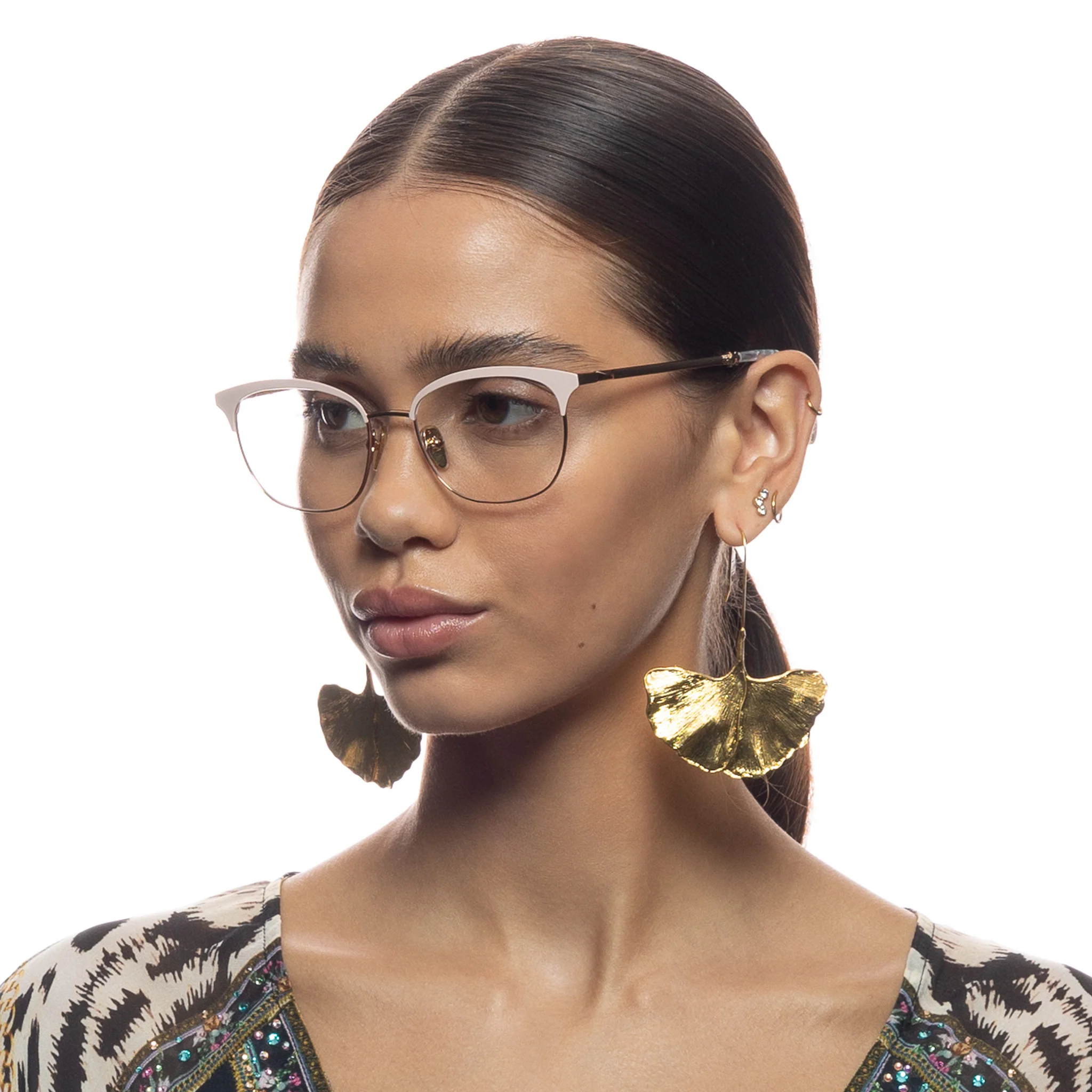 gold frame glasses men